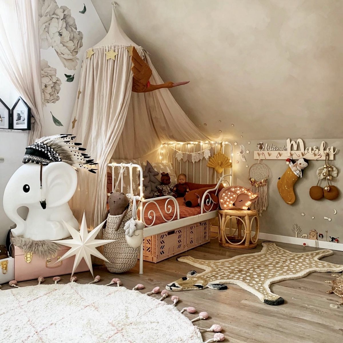 Fantasyroom Blog: Die schönsten Instagram Kinderzimmer - Mädchenzimmer mit Tieren