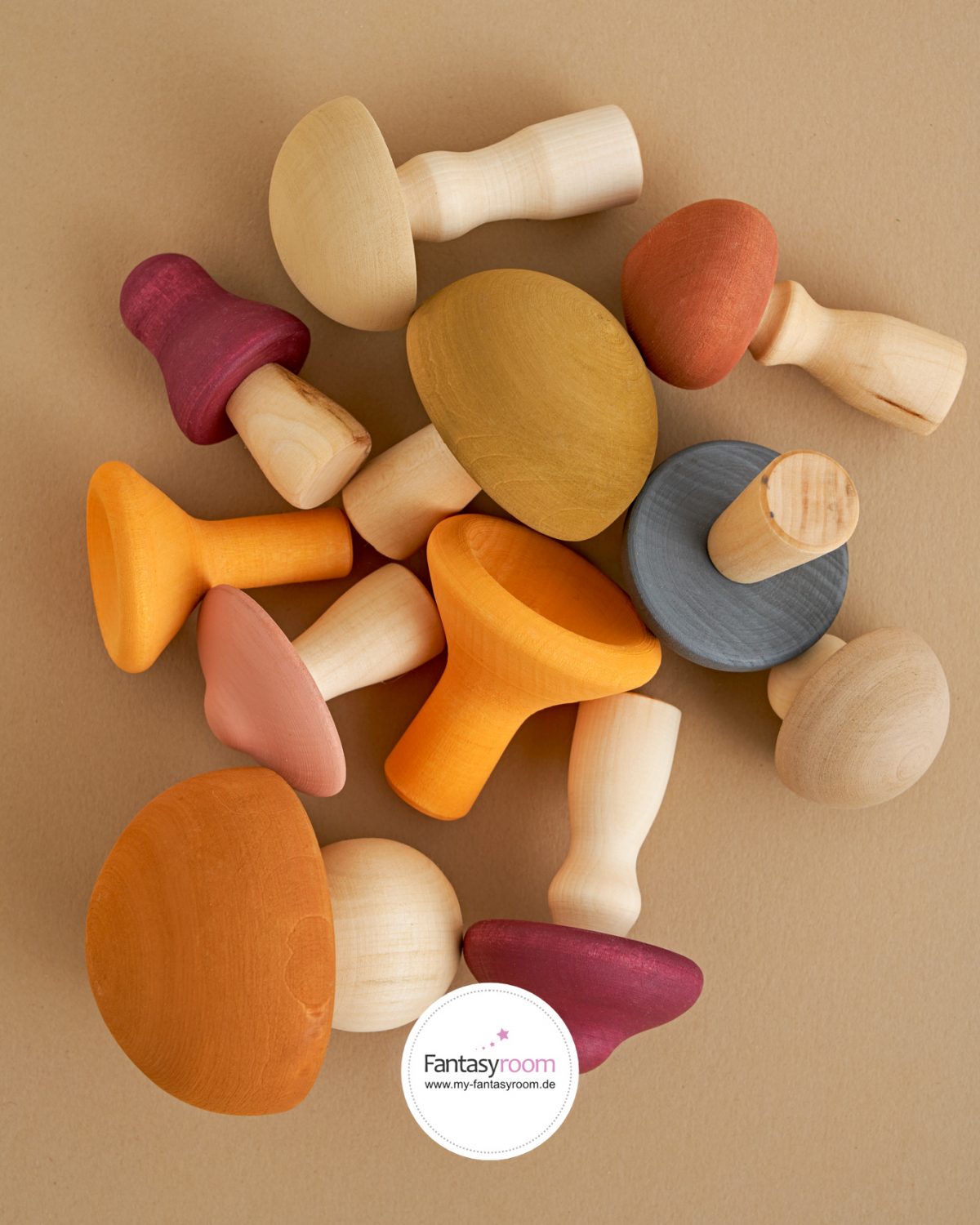 Kinderspielzeug Pilze aus Holz von Raduga Grez